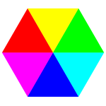 hexagon 6 color