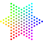 hexagram color dots