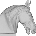Horse Head 3D Clip Art