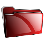 Red empty folder
