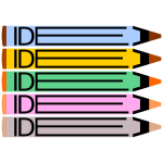 Idea logo colorful pencils