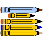 Idea logo concept with pencils