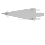 Space jet with laser guns vector clipart