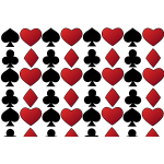 Vector image of hearts, spades, diamonds and clubs signs