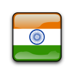 Indian flag button