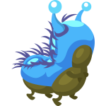 Blue caterpillar image