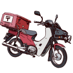 Delivery moped