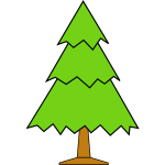Simple vector Christmas tree