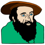 Johannes Kepler vector image