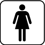 NPS pictogram for a ladies room vector image