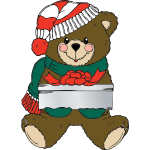 Christmas Bear wih present
