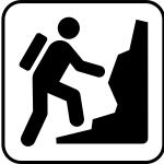 US National Park Maps pictogram for a climbing facility vector image