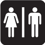 Vector graphics of NPS sign for toilet