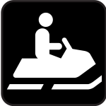 Snow riding icon