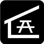 Pictogram for a picnic shelter vector image