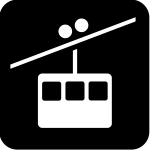Pictogram for a tramway vector image