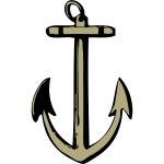 Vector drawing of sharp anchor