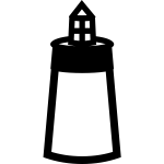 US National Park Maps pictogram for a lighthouse vector image