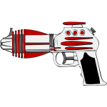 Vector illustration of ray gun