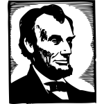 Vector image of Abraham Lincoln