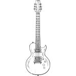 Electric guitar vector graphics