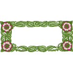 Floral frame vector