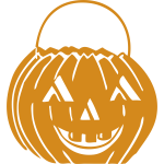 Vector graphics of a Halloween basket