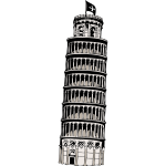 Leaning tower of Pisa vector image