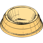 Vector clip art of a pet dish
