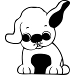 Puppy vector image