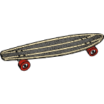 Skateboard vector drawing