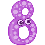 Number 8 - animal shape