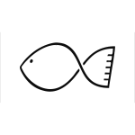 fish line drawing