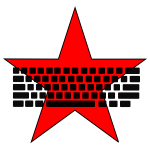 Communist keyboard vector image
