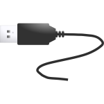 USB plug vector illustration