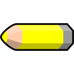 Vector image of a pencil