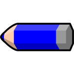 Blue coloring pencil