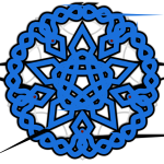 Knitting decoration vector image