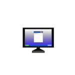 Computer monitor vector image-1634576398