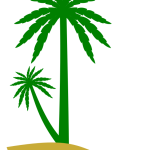 Green palm tree