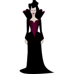 Lady vampire vector illustration