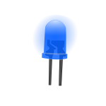 Blue led lamp