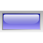 Rectangular shiny blue box vector image