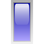 Rectangular blue box vector illustration