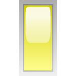 Rectangular yellow box vector illustration