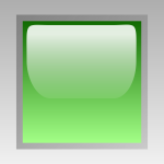 Led square green vector drawing