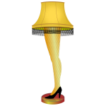Lady leg's lamp vector image