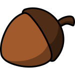 Cartoon acorn