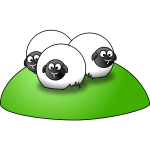 Simple cartoon sheep