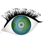 Eyes of the earth vector clip art
